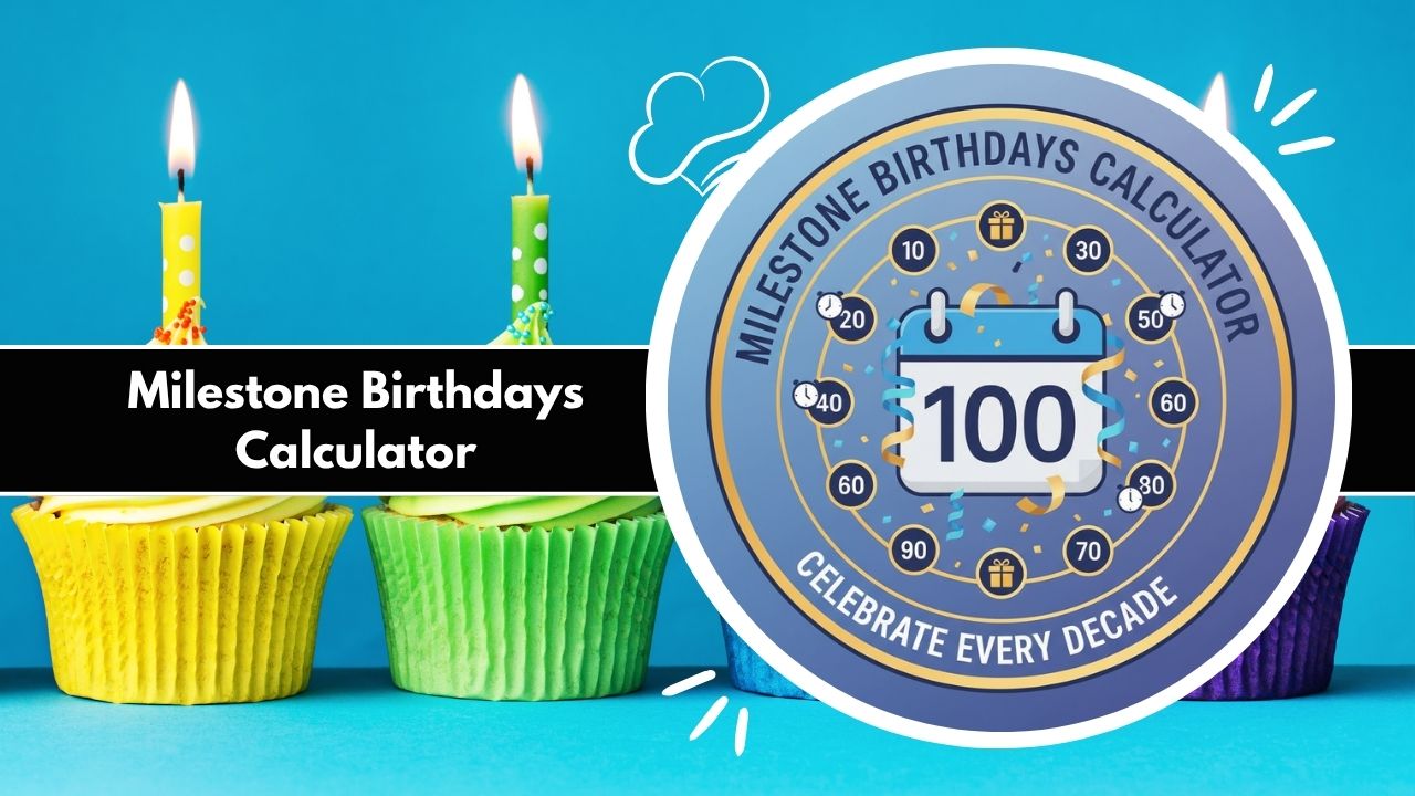 Milestone Birthdays Calculator