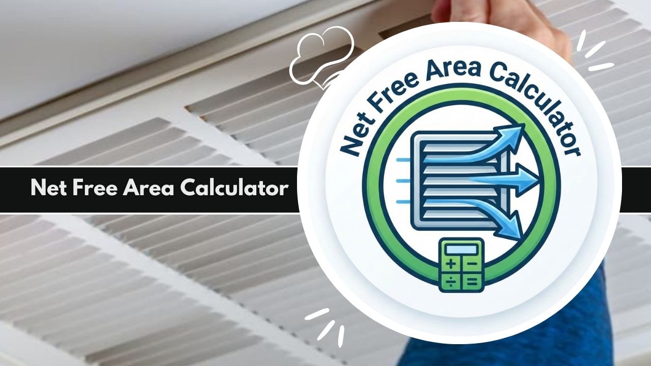 Net Free Area Calculator