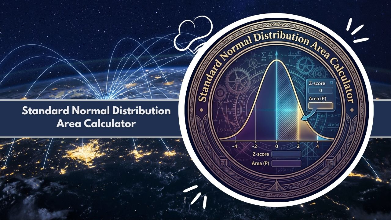 Standard Normal Distribution Area Calculator