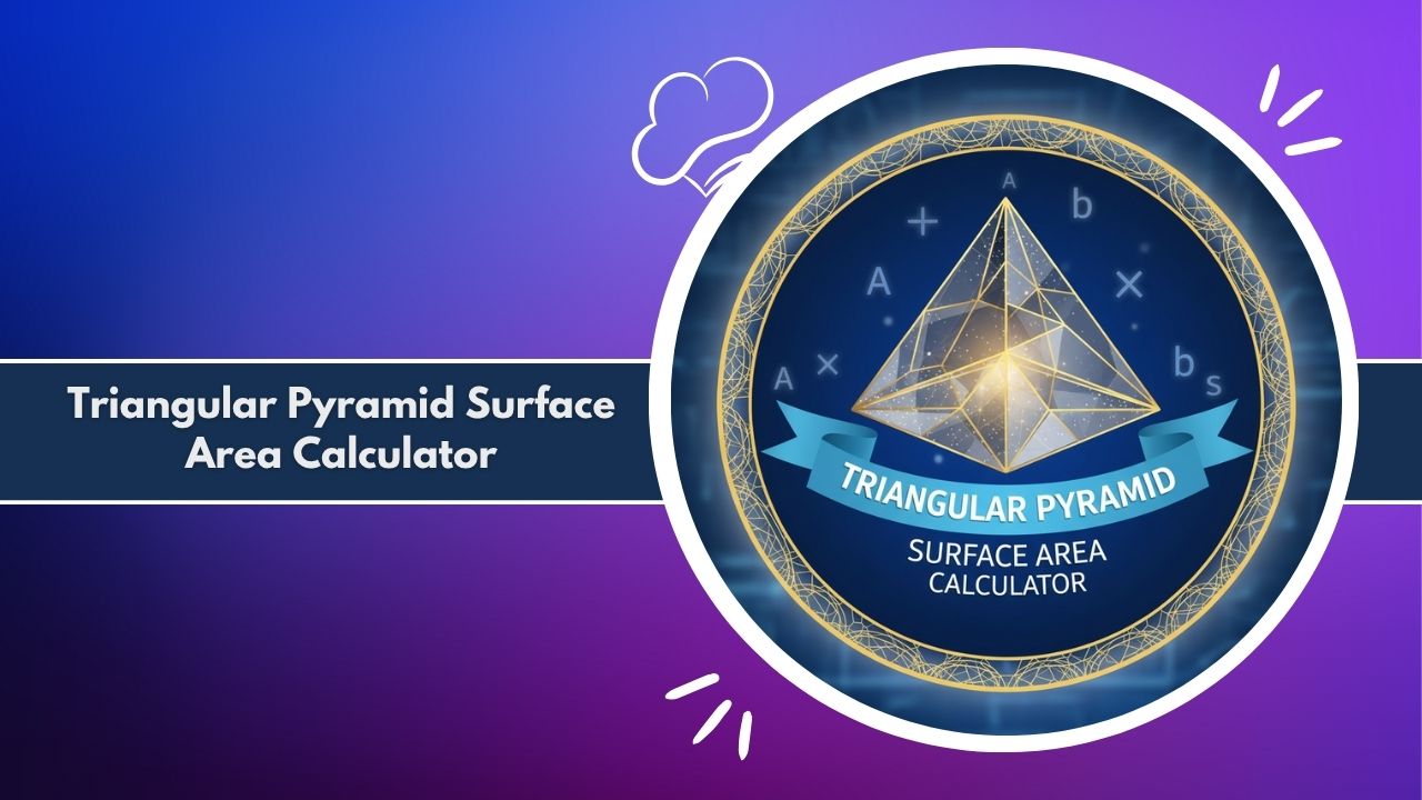 Triangular Pyramid Surface Area Calculator