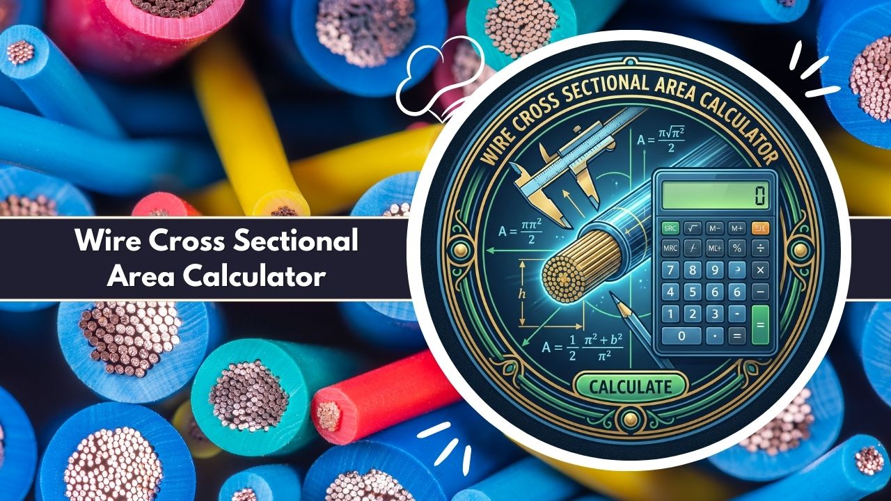 Wire Cross Sectional Area Calculator